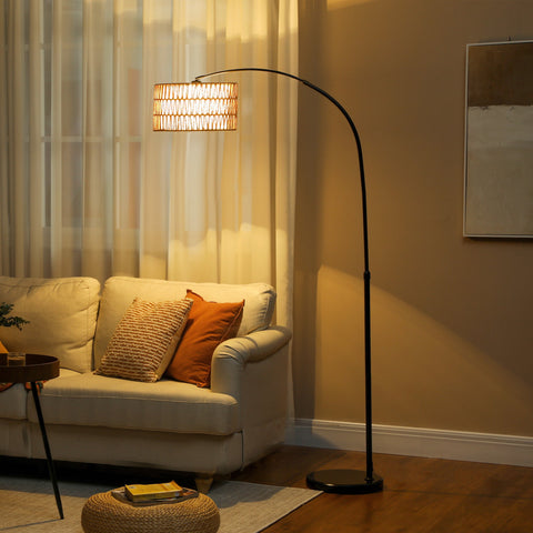 Rootz Floor Lamp - Lighting Fixture - Adjustable Lamp - Height Adjustable, Foot Switch - 93cm x 34cm x 144-175cm