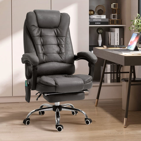 Rootz Massage Office Chair - Vibrating Chair - Heated Lumbar - Ergonomic Computer Chair - 65cm x 160cm x 104cm