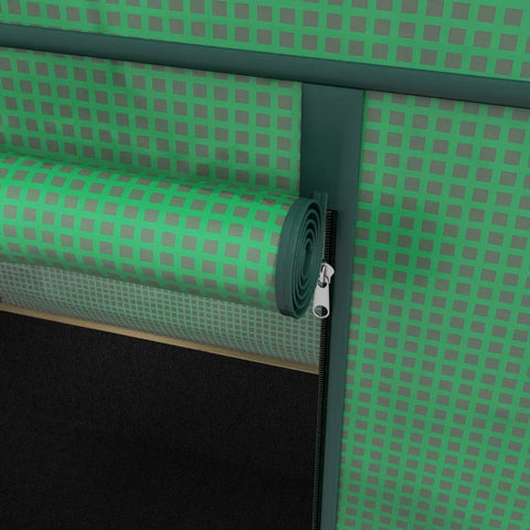 Rootz Raised Bed With Foil Cover - Planters - Fleece Lining - Natural Wood + Metal - Fir Wood - Natural + Green - 86 x 60 x 165cm