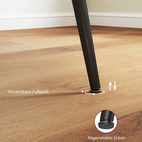 Rootz Extendable Dining Table - Expanding Table - 6-8 Seater Table - Space Saver - 120W x 75D x 77H cm to 160W x 75D x 77H cm