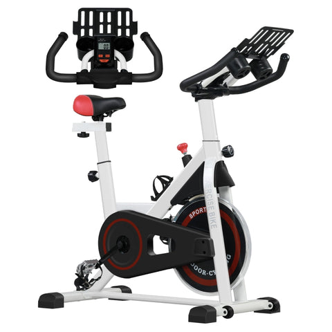 Rootz Exercise Bike - Indoor Cycling Bicycle - Home Trainer - 8kg Flywheel - Adjustable Resistance - Steel Frame - 103cm x 53cm x 100-114cm