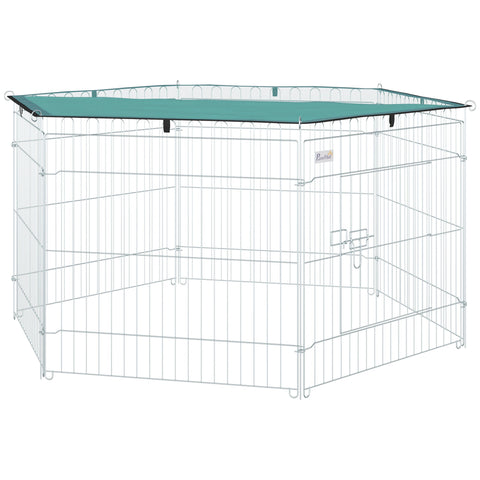 Rootz Modular Steel Run - Pet Enclosure - Animal Playpen - Robust & Expandable - 120 x 60 cm - Indoor/Outdoor Use