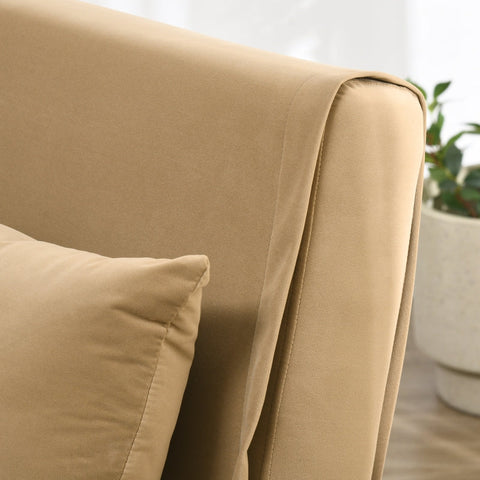 Rootz Reclining Chair - Lounge Chair - Single Bed - Adjustable Backrest - Velvet Fabric - 77cm x 88cm x 83cm