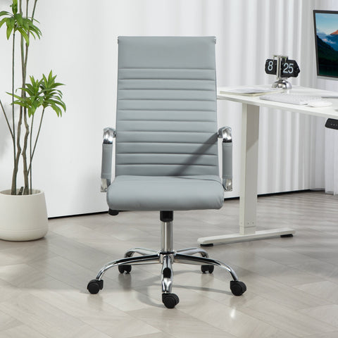 Rootz Ergonomic Office Chair - Swivel Chair - Adjustable Chair - Synthetic Leather - Comfort & Style - 54x62x104-114cm