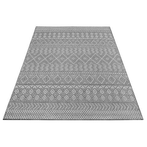 Flat-Weave Rug – Scandinavian Style – Soft & Durable – Geometric Pattern – Indoor/Outdoor Use