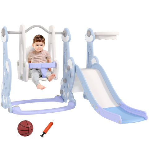Rootz 4-in-1 Indoor Playground - Slide Set - Rocket Design - Imaginative Play - 147.5cm x 160cm x 107cm
