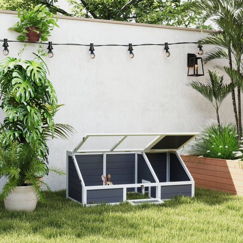 Rootz Turtle Box Outdoor Enclosure - Turtle House - Reptile Habitat - Easy Access - 120x55x20/50cm