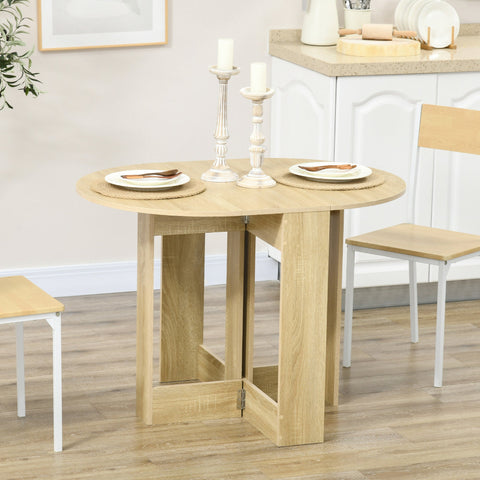 Rootz Folding Table - Kitchen Dining Table - Dining Room Table - Space-Saving Design - 104cm x 76cm x 73.7cm