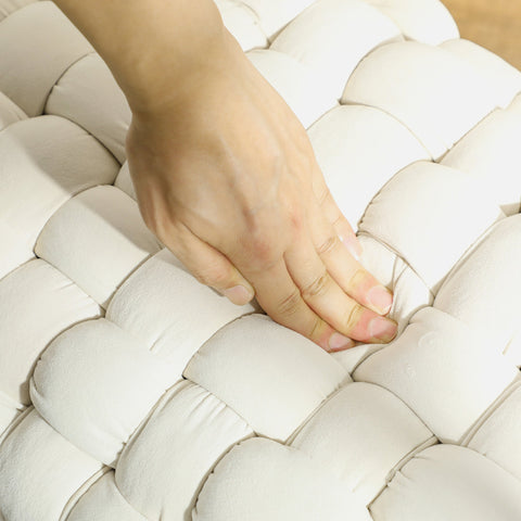 Rootz Modern Stool - Ottoman - Bedroom Bench - Velvet Fabric Comfort - 76cm x 38cm x 41.5cm