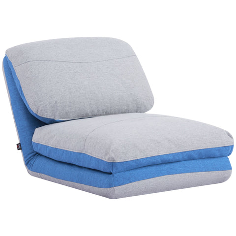 Rootz Floor Chair - Folding Guest Mattress - Convertible Chair - Adjustable Backrest - High Density Foam - 61L x 73W x 58H cm