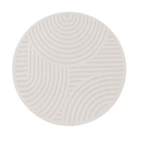 Indoor Outdoor Rug – Durable Polypropylene – Geometric 3D Design – Easy Care