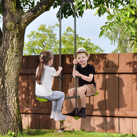 Rootz Double Swing Set for Children - Kids Playground Swing - Toddler Swing - Balance & Coordination - 97.5cm x 23cm x 170cm