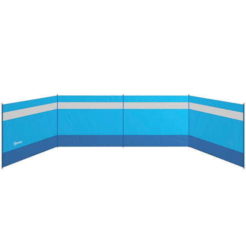 Rootz Windbreak with Viewing Window - Outdoor Wind Shield - Beach Windbreaker - Protects Against Wind, Sun, and Sand - 725cm x 140cm - Polyester and Steel