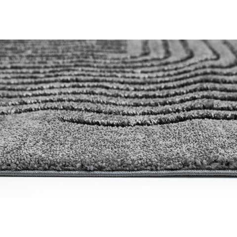 Rootz Gray Carpet - Area Rug - Stain Resistant Rug - Soft Feel - 230cm x 160cm x 2.1cm