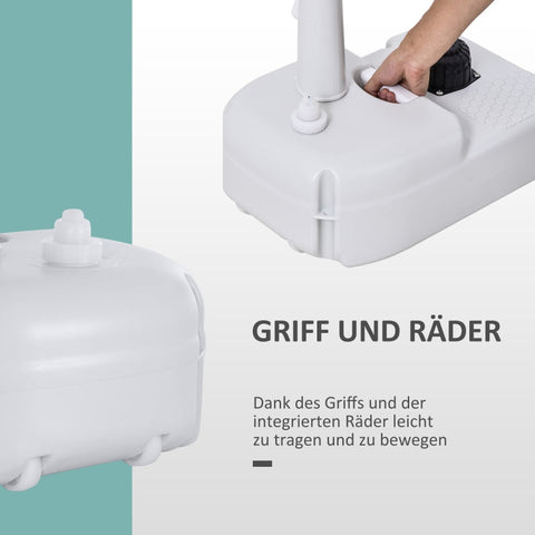 Rootz Portable Outdoor Hand Wash Basin - Mobile Sink - Camping Sink - Integrated Soap Dispenser - 51cm x 33.5cm x 103cm