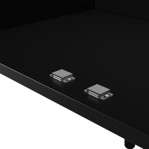 Rootz Buffling Cabinet - Rattan Sideboard - Adjustable Shelf Storage - Modern Design - 120cm x 35cm x 89cm