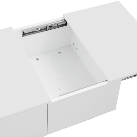 Rootz Coffee Table - Living Room Table - Modern Centerpiece - Hidden Storage - 100L x 50W x 31H cm