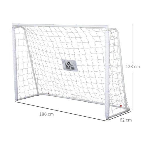 Rootz Football Goal - Soccer Net - Training Net - Durable & Quick Setup - 186L x 62W x 123H cm