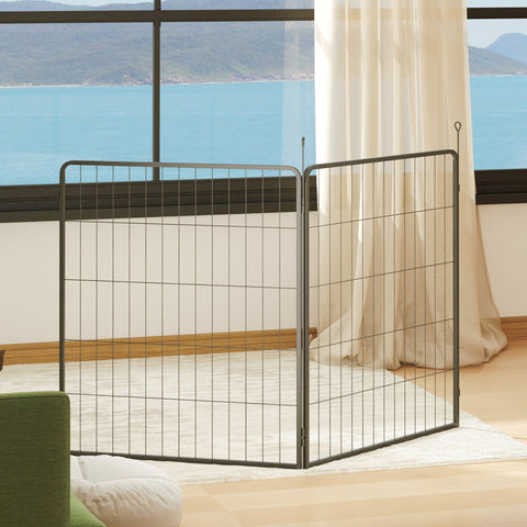 Rootz 2 Set Expansion for Puppy Enclosures - Dog Fence Panels - Pet Playground - Robust Steel - 80cm x 100cm x 1.5cm