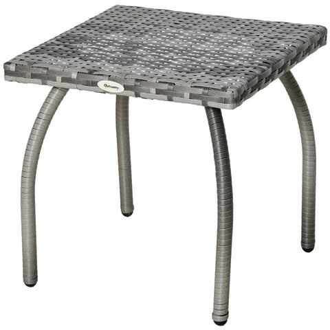 Rootz Garden Side Table - Patio Table - Outdoor Accent Table - UV & Moisture Resistant - 45cm x 45cm x 44cm
