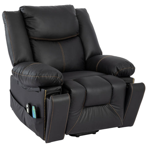 Rootz Electric Massage Chair - Recliner - Heated Armchair - 8-Point Massage & Storage - 85x75x103cm