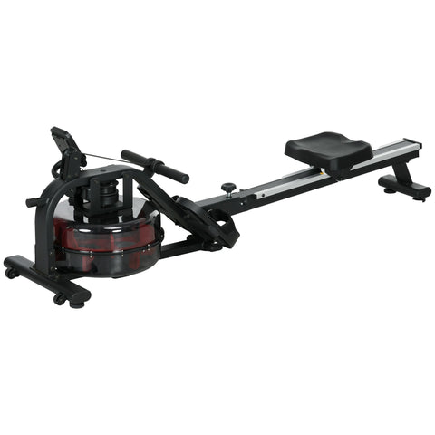 Rootz Water Rudder Home Trainer - Exercise Bike - Fitness Equipment - 6 Resistance Levels - LCD Display - 185cm x 47cm x 53cm