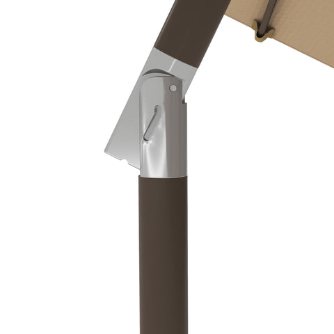 Rootz Garden Sunshade - Patio Umbrella - Outdoor Parasol - Optimal Sun Protection - Ø2.63 x 2.2m - Metal Frame - 180g/m² Polyester Fabric