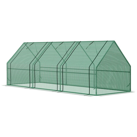 Rootz Mini Greenhouse - Film Greenhouse - Cold Frame - Weatherproof Protection - Enhanced Growth - Easy Setup - 270L x 90W x 90H cm
