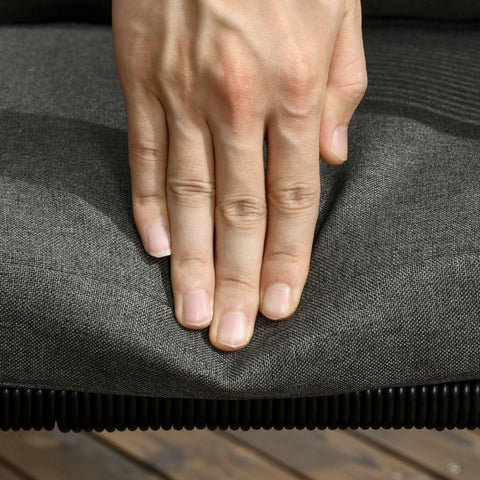 Rootz Garden Furniture Set 5-Part - Outdoor Dining Set - Patio Set - Space-Saving Design - Table: 110x110x75cm, Chair: 50.5x49.5x67cm