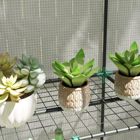 Rootz Mini-Greenhouse - Plant Shelter - Portable Greenhouse - UV Resistant - 144 x 48 x 152 cm - Perfect for Small Gardens