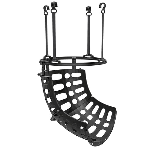 Rootz Basketball Rebounder - Return System - 360° Rotating - Height Adjustable - Enhance Skills - 35.6L x 35.6W x 75.5H cm