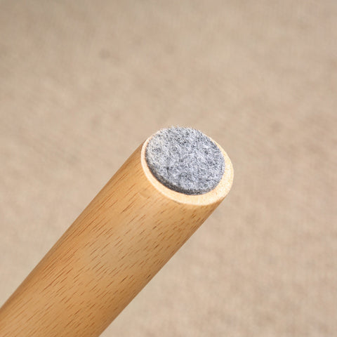 Rootz Foot Stool - Ottoman - Padded Seat - Cozy Seating - 67cm x 45cm x 38cm - Brown Fleece Cover with Wooden Legs