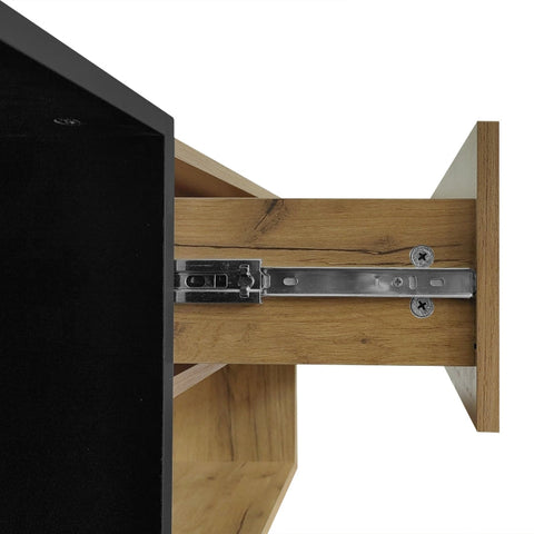 Rootz TV Cabinet - Media Console - Entertainment Unit - Spacious Storage - 200L x 40W x 50H cm