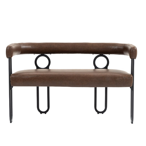 Rootz Double Sofa Bed - PU Leather Couch - Comfy Seating - High Density Foam - 118cm x 53cm x 71cm