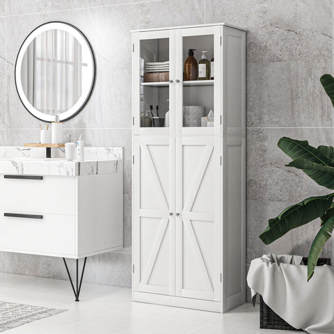 Rootz Bathroom Cabinet - Storage Cabinet - Bathroom Organizer - Modern Aesthetic - 60cm x 30cm x 160cm