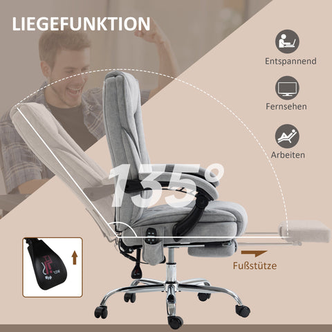 Rootz Massage Office Chair - Ergonomic Chair - Executive Seating - Relieves Tension - 67cm x 72cm x 111-119cm