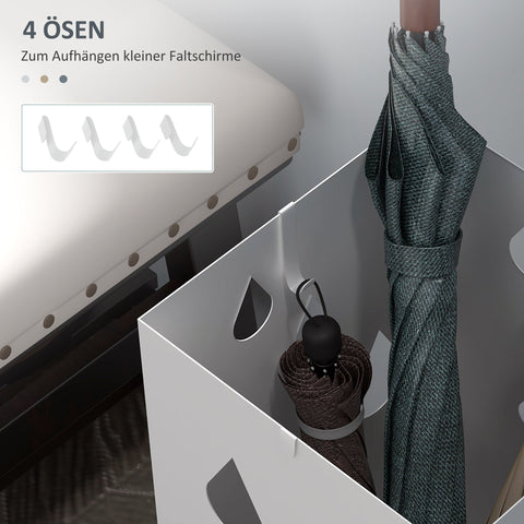 Rootz Umbrella Stand - Coat Rack - Umbrella Holder - Rust Resistant - 15.5 x 15.5 x 40cm