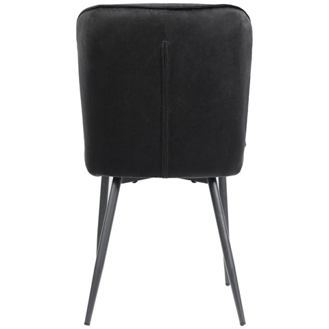 Rootz Velvet Dining Chair - Modern Upholstered Seat - Padded Seating - Exceptional Comfort - 47L x 43W x 86H cm