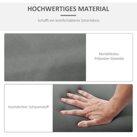 Rootz 2 Piece Set Sun Lounger Cushions - Garden Lounger Pads - Extra Thick Upholstered - High-Density Comfort - 196cm x 55cm x 8cm