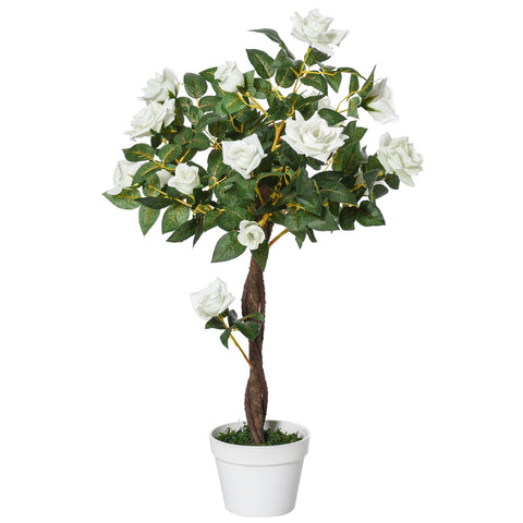 Rootz Artificial Tree - Artificial Plant - Cement Pot - Low Maintenance - 18cm x 90cm