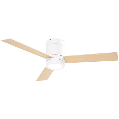 Rootz Ceiling Fan with LED Light - Ceiling Lamp - Ceiling Fixture - Remote Control - 2-in-1 Design - 112cm x 25cm