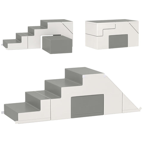 Rootz Soft Building Block Set - Children's Playset - Foam Blocks - Motor Development - Artificial Leather - 86cm x 49cm x 47cm