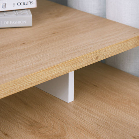 Rootz Multifunctional Computer Desk - Office Table - Workstation - Ample Storage Space - 140cm x 117cm x 76cm