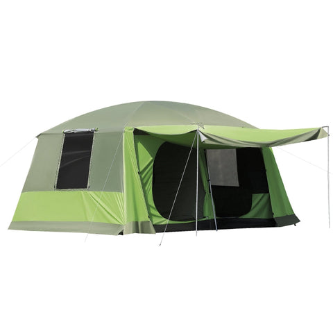 Rootz Camping Tent - Dome Tent - Family Tent - Spacious Design - Weather Resistant - Easy Setup - L405 x W305 x H225cm