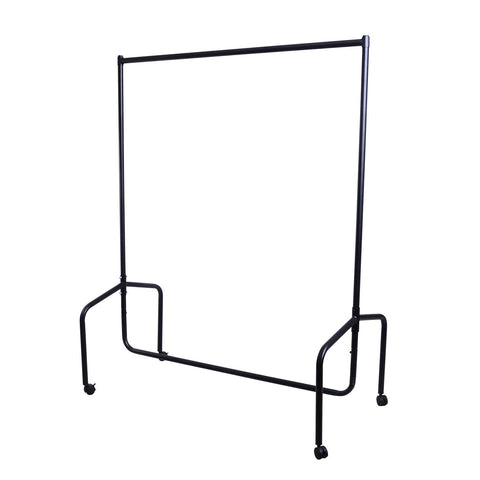 Rootz Metal Clothes Rack - Clothes Trolley - Rolling Coat Rack - High Stability - 180x60x150 cm