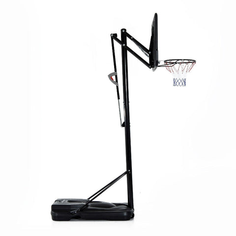Rootz Mobile Basketball Stand - Height-Adjustable Hoop - Portable Basketball System - First-Class Stability - Easy Mobility - 230x110x368cm - Steel + PE