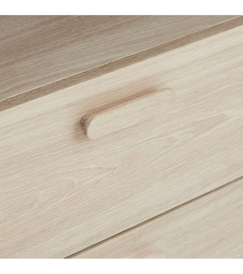 Rootz Bookcase - Storage Cabinet - Shelving Unit - Solid Oak and MDF - Durable with Soft-Close Drawers - Versatile Storage - 40cm x 60cm x 187cm