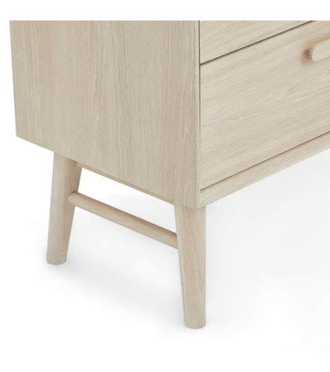 Rootz Bookcase - Storage Cabinet - Shelving Unit - Solid Oak and MDF - Durable with Soft-Close Drawers - Versatile Storage - 40cm x 60cm x 187cm