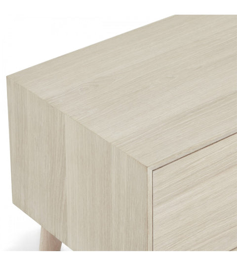 Rootz TV-tafel - Mediastandaard - Entertainmentconsole - Constructie van massief eikenhout - Uitgebreide opbergruimte - Stille werking - 42 cm x 160 cm x 50 cm