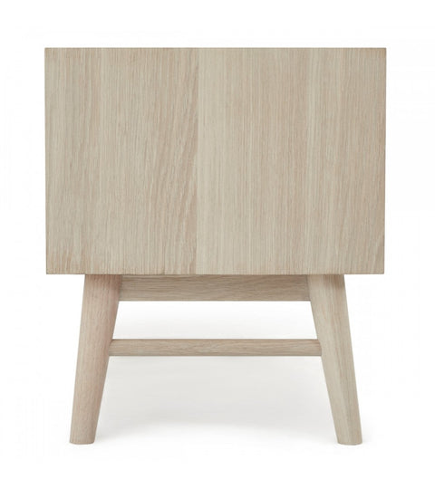 Rootz TV-tafel - Mediastandaard - Entertainmentconsole - Constructie van massief eikenhout - Uitgebreide opbergruimte - Stille werking - 42 cm x 160 cm x 50 cm